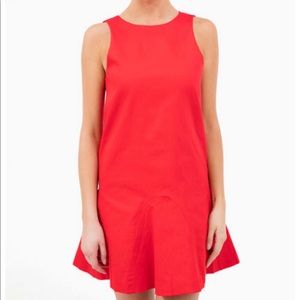 Timeless Red lined a line shift dress